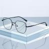 China Polygonal Titanium Frame Glasses Blue Light Blocking Lens For Men And Women factory