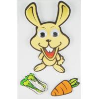 Quality DIY Removable 90s Cartoon Stickers , Funny Cute Rabbit Wall Stickers for sale
