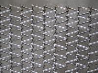 China SS wire mesh belts Cordweave Round Wire conveyor belts for oven bakery machinery factory