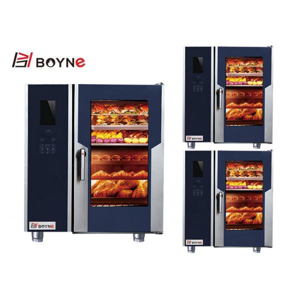 Quality Commercial Kitchen Cooking Equipment Stainless Steel Elctric LCD version Combi Oven With Injection for sale