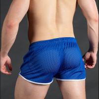China Solid Woven Men Mesh Shorts M-2XL Worsted Beach Fitness Training Shorts factory