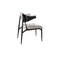 Quality 590*607mm Hotel Restaurant Furniture ODM Black And White Leather Dining Chairs for sale