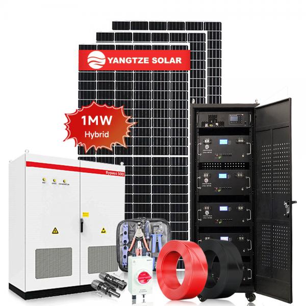Quality 1MW Hybrid Solar System Kit Polycrystalline Solar Panel for sale