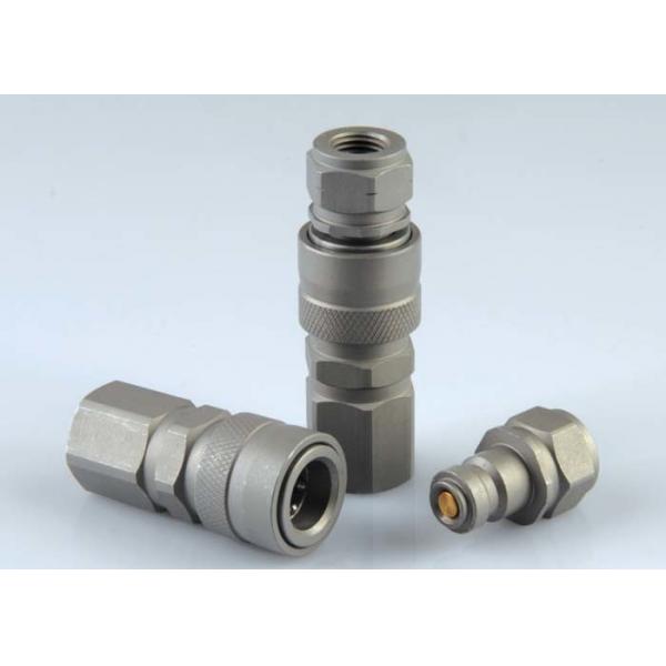 Quality Zinc Nickle Plated High Pressure Hydraulic Couplings Carbon Steel Special Valve Design for sale