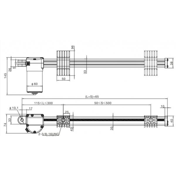 Quality ODM Electric Linear Actuator 100mm Linear Actuator 50000 Cycles for controlling for sale