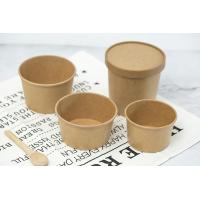 Quality Eco-friendly disposable food grade bamboo paper bowl printing salad bowl for sale