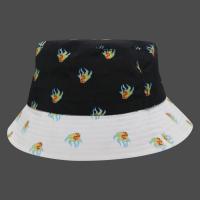 China New arrival fashion Custom high quality sublimation pattern with small tag spring summer fishing bucket hat/cap factory