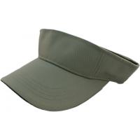 China Brushed Cotton Twill Sun Visor Hat With Blank Embroidered Logo / Velcro Closure factory