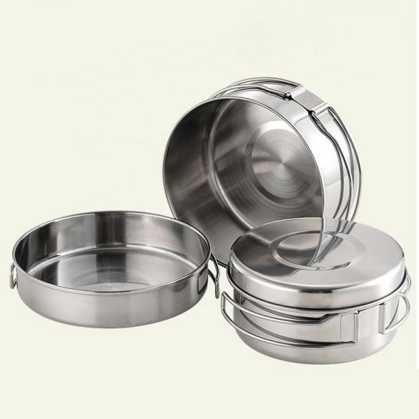Quality Stainless Steel Material Outdoor Cookware Set For Camping for sale