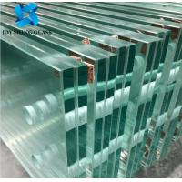 China Dining Table Tempered Laminated Glass Sheets 6.38mm-100mm Stainless Steel Frame for sale
