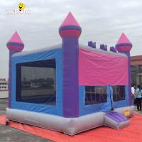 China Purple Blue Inflatable Bouncy Castle PVC Tarpaulin Inflatable Bounce House factory