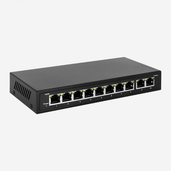 Quality Gigabit 10 RJ45 Unmanaged Ethernet Switch With 9k Jumbo Frame Support for sale