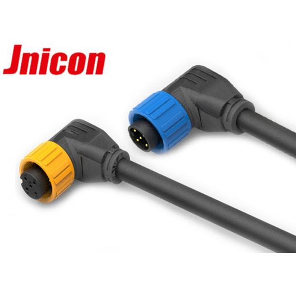 Quality Right Angle Waterproof Male Female Connector , 5 Pin Waterproof Battery Connector for sale