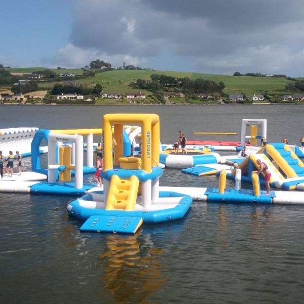 Quality Children Water Sports Equipment Inflatable Water Park 200 People Capacity for sale