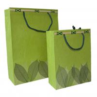 China Medium Lime Matt Laminated Carrier Bag g With Rope Handle Shopping Paper Bags factory