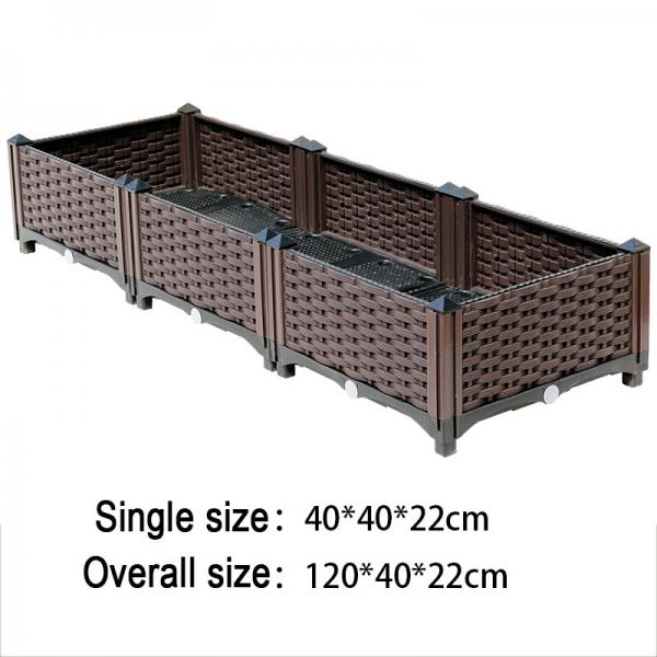 Quality Antifreeze Plastic Planter With Wheels for sale