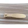 China Brushed Stainless Steel Gold Plated Nail Clipper factory
