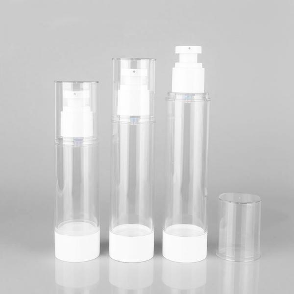 Quality 1 Oz Airless Pump Bottles 15ml 30ml 50ml Airless Pump Cosmetic Bottle for sale