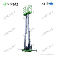China 12m Aluminum Aerial Work Platform Double Mast Vertical Lift Loading Capacity 200Kg factory