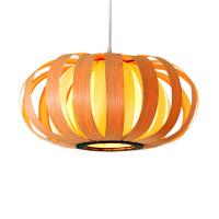 China Southeast Asia Simple Wood Chandelier Pendant Light Creative Wood Veneer Lighting Lantern factory