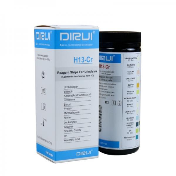 Quality Medical Diagnostic Urine Analysis Test Strips ISO Urinalysis Reagent Strips for sale
