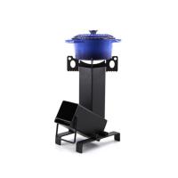 China Patio Heater ISO9001 Wood Burning Rocket Stove Camping Height 17.5 Charcoal for sale