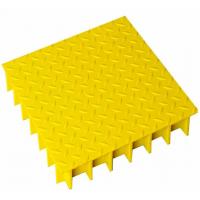 Quality 40*40mm FRP Pultruded Grating Cover Plates Non Slip Rough Surface for sale