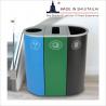 China L1270mm Stainless Steel Trash Can factory