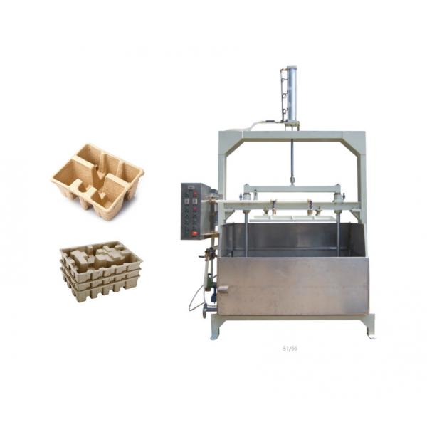 Quality 1M3/Min 12kw Paper Moulded Hot Press Machine For Correcting Deformed Pulp Tray for sale
