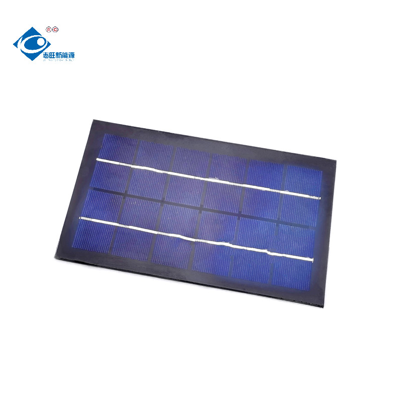 China 6V 3W Glass Laminated Residential Solar Panel ZW-3W-6V-3 Waterproof Portable factory
