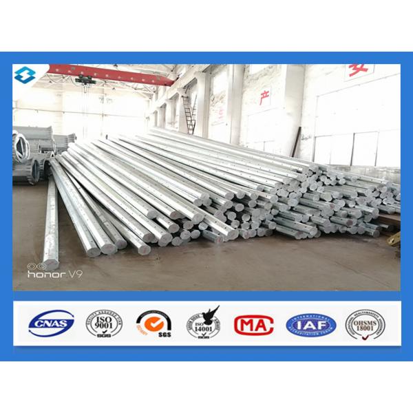 Quality 40FT 11900mm 3mm Thick Hot Dip Galvanized Octagonal Steel Pole for sale