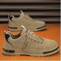 China Breathable Men Casual Shoes Synthetic leather Upper Rubber Sole Men Sports Shoes factory