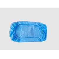 China Blue Color Non Woven Disposable Bed Sheets Size 110 * 220CM For Bed / Stretcher factory