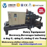China CE Approved China Water Cooled Screw Glycol Chiller Low Temperature Ice Rink factory