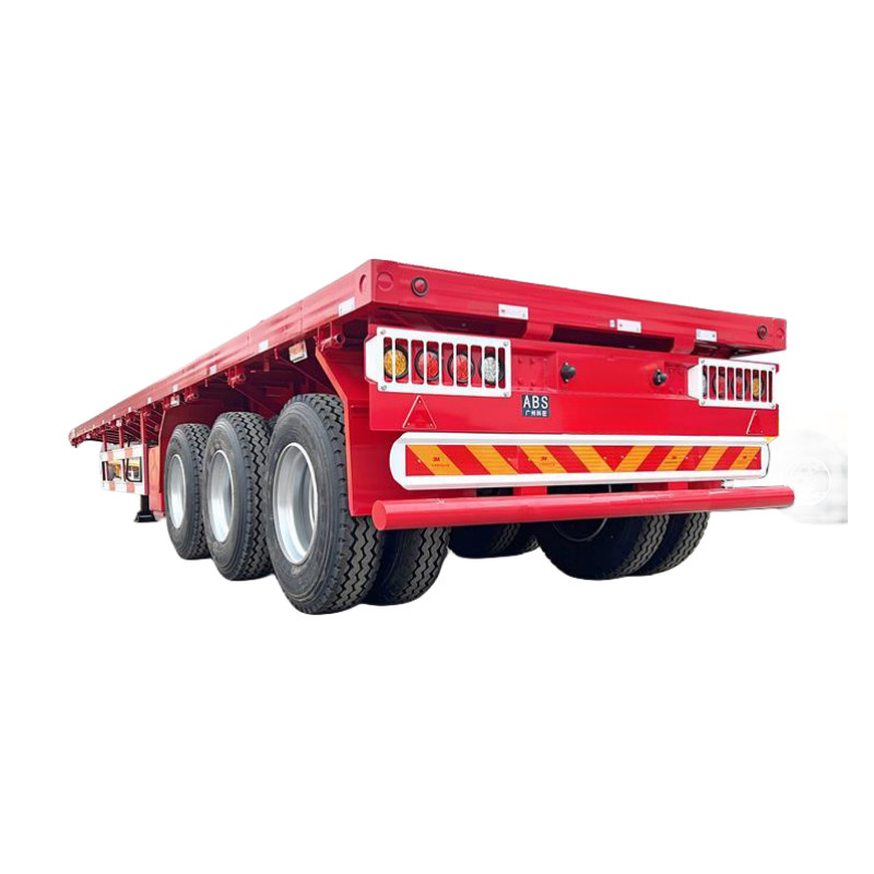 China 60 Ton Flatbed Semi Trailer Shipping Container For Sale factory