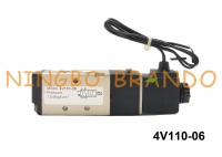 China 1/8&quot; NPT 4V110-06 AIRTAC Type Pneumatic Solenoid Air Valve 2 Position 5 Way DC24V AC220V factory