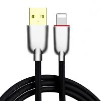 China Metal Alloy Nylon Braided USB Data Cable 3 Feet 8 Pin 2A For IPhone Fast Quick Charging factory
