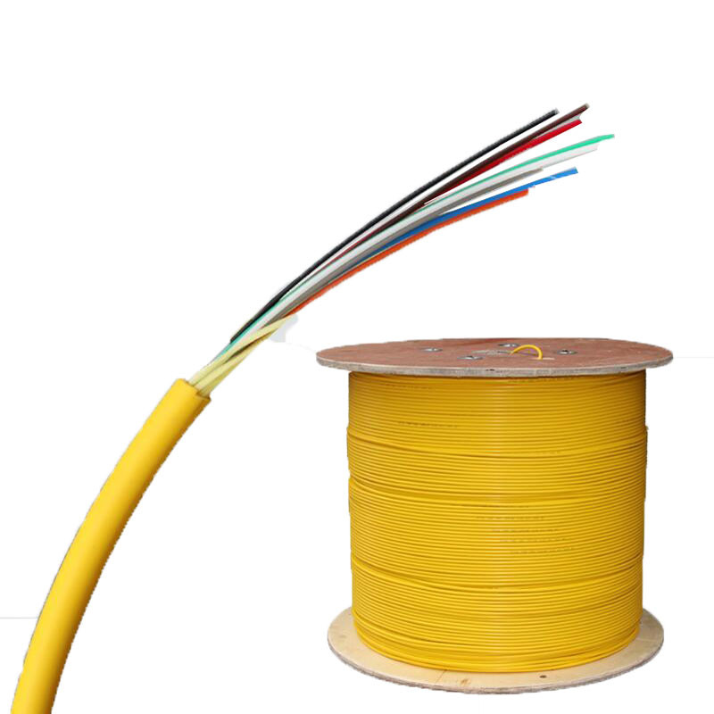 China FTTTH 8 Core Indoor Fiber Optic Cable PVC Single Mode Fiber Patch Cord factory