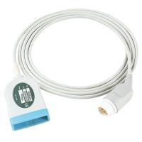 Quality P-Hilips ECG Trunk Cable 8Pin 3Lead ECG Cable To Din Leadwires for sale