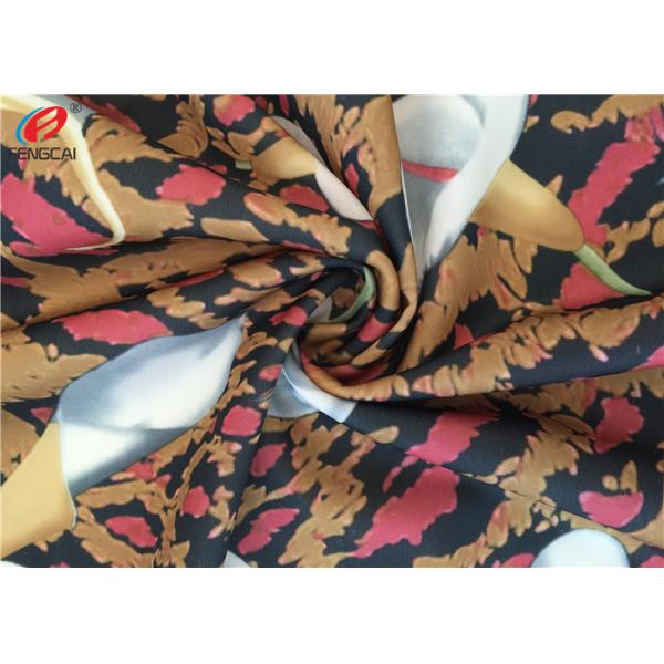 Quality 4 Way Stretch Polyester Spandex Fabric , Elastic Printed Fabric For Bikini for sale