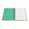 China Kraft hard cover square Double Spiral Bound Notebook printing service factory