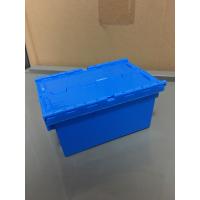 china Small Size 120*80*60 mm Plastic Stack Nest Tote Boxes Attached Lids