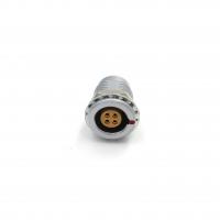 Quality Miniature Circular 4 Pin Connector IP50 10A 1B Series Female Socket Silver Color for sale