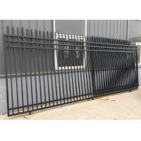 Quality ISO9001 L2400mm Wrought Iron Tubular Steel Fence for sale