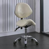 China PU Leather Saddle Swivel Dental Chair With Armrest Dentist Stool Chair factory