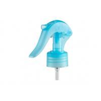 Quality 28/410 Mini Trigger Sprayer Transparent Blue With Ribbed Closure for sale
