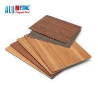 China 5mm AA3003 Wooden Aluminum Composite Panel 4x8 Sheets Mirror Surface factory