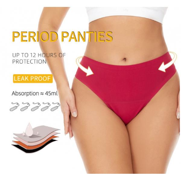 Quality Female Eco Friendly Period Panties Underwear Ladies Thread 50ml Absorption for sale