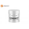 China Plastic cosmetic container/ double wall white plastic jar/breast tight cream jar factory