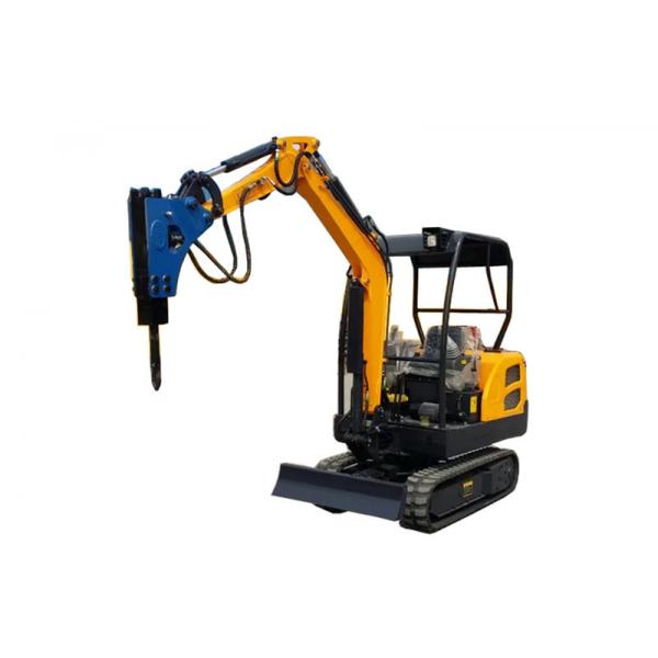Quality Open cabin Mini Crawler Excavator With Break Hammer 360 Degree Rotation for sale